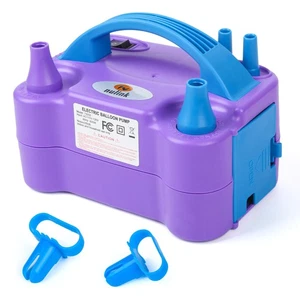 Balloon Pump Electric Portable Dual Nozzle Air Pump for Balloons Blower Pump ... - Picture 1 of 7