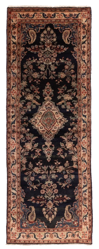 Alfombra de corredor tradicional oriental vintage anudada a mano de 2'8" x 8'1" Foto 1 de 4