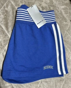 Reebok Blue 89 Women’s Size 14 Uk Gym Sports Shorts BNWT - Picture 1 of 14