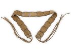 Wildleder Leder Gürtel braun weich Größe 36-42 Taille Krawatte Verschluss Y2K Boho