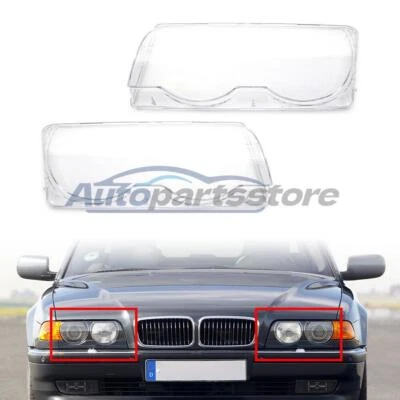 Cubierta de lente de faro delantero pantalla para BMW Serie 7 E38 728i 730i Stock en EE. UU. Foto 1 de 4