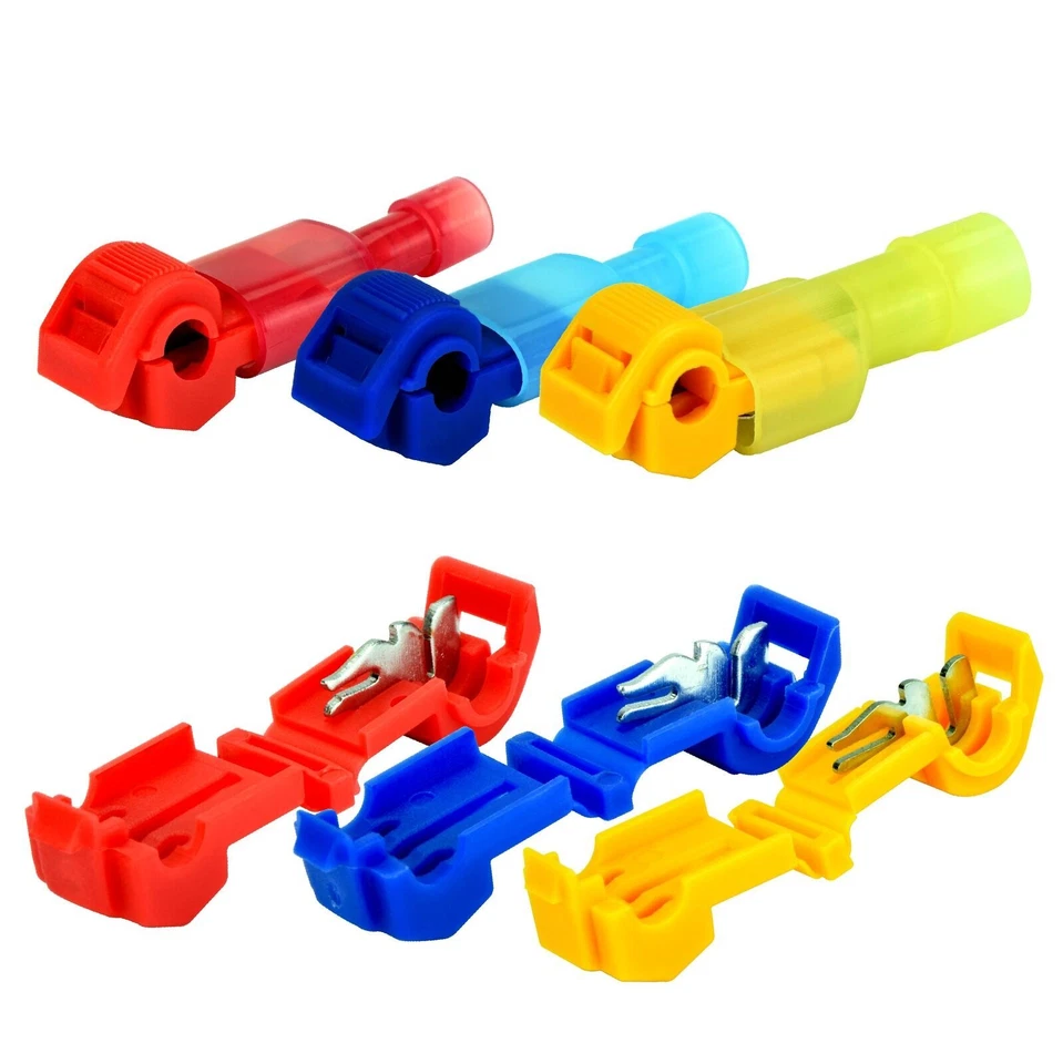 60 T-Tap Quick Disconnect Terminal 22-18 16-14 12-10 GA AWG Gauge Wire Connector - Image 1 of 1