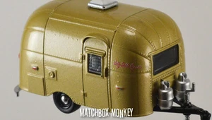 Gold Anodized Airstream Bambi Camper Custom Christmas Ornament Wally Byam - Picture 1 of 10