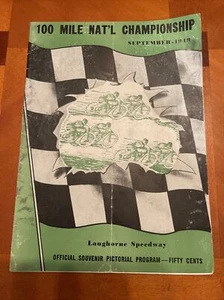 1949 Langhorne Speedway AMA 100 Mile Motorcycle Race Program  - Picture 1 of 19