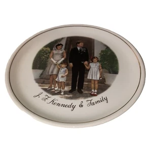 John F Kennedy & Family Decorative Plate Jacqueline Kennedy 7 1/4" Round - Picture 1 of 2