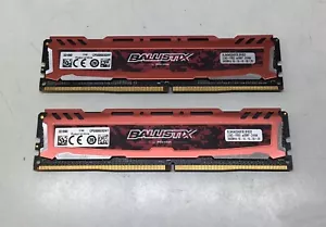 BALLISTIX SPORT 8GB(2x4GB) DDR4-2400MHz PC4-19200 1.2V SDRAM BLS4G4D240FSE.8FBD2 - Picture 1 of 2