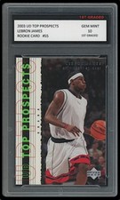 LEBRON JAMES 2003-04 UD TOP PROSPECTS 1ST GRADED 10 ROOKIE CARD RC #55 CAVALIERS
