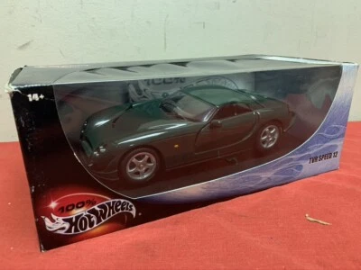 Hot Wheels TVR Speed 12 Green 1:18 Diecast Model Car NEW - Image 1 of 4