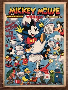 Complete Journal Revue MICKEY MOUSE WEEKLY Vol. 2 Nr. 60 March 27th 1937 Easter - Picture 1 of 8