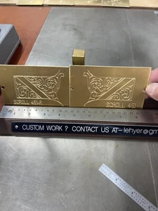 451-R LARGE VINTAGE MASTER SCROLL / FLOURISH TEMPLATE FOR NEW HERMES ENGRAVER - Picture 1 of 12