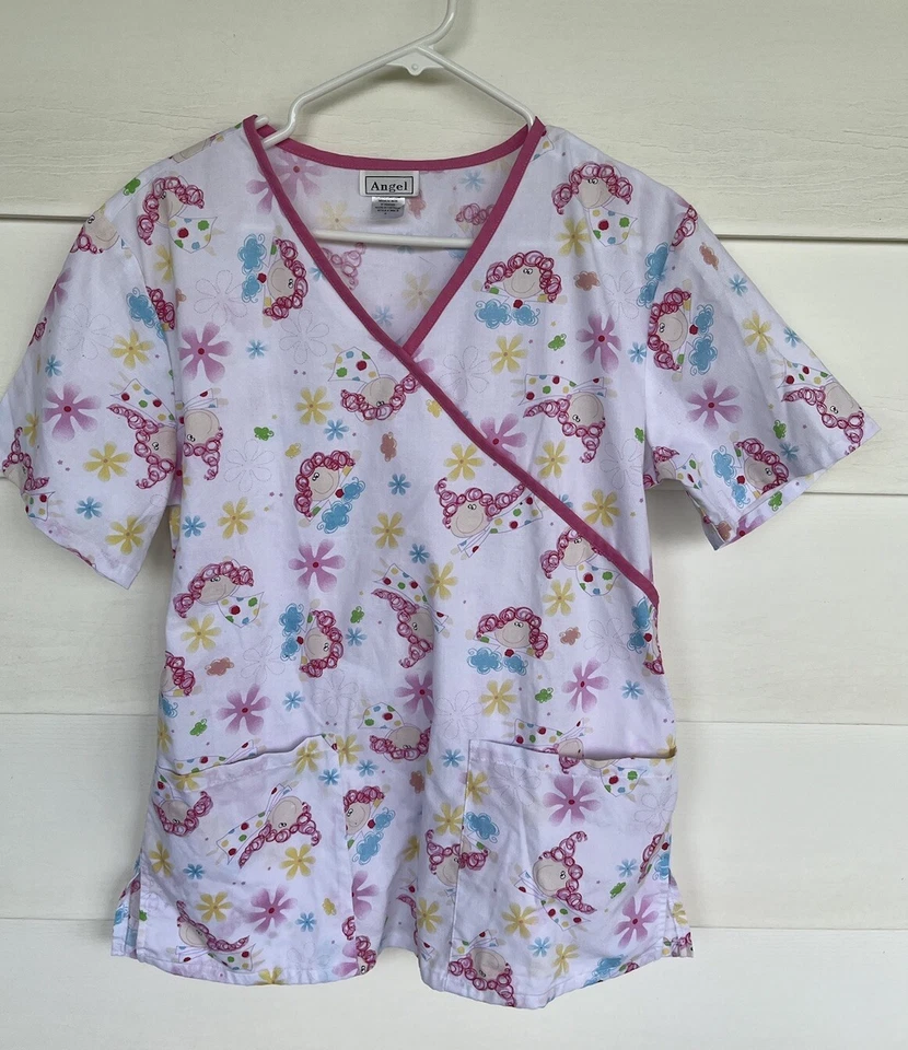 Women's Medium Angel Scrub Top - Image 1 of 1