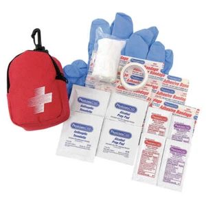 FIRST AID ONLY 3022 First Aid Kit w/House,24pcs,2x3.75",Red 31AR06 - Picture 1 of 2