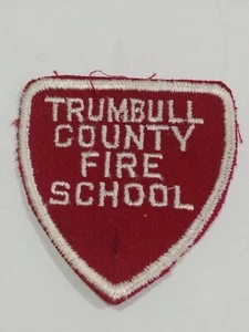 Vintage Trumbull County Fire School Patch Ohio  - Picture 1 of 2