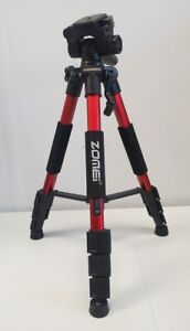 Zomei Q111 Professional Heavy Duty Aluminium Tripod & Pan Head Red DSLR Camera