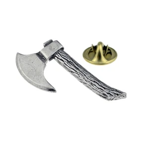 Hatchet Axe Falchion Pewter Lapel Pin Badge XTSPBH10 - Picture 1 of 1