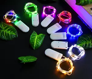 1-3M Battery LED Powered Copper Wire String Fairy Xmas Party Lights Warm White - Picture 1 of 6