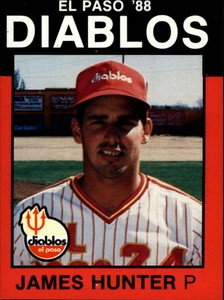 1988 El Paso Diablos Best #28 James Hunter