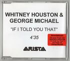 Whitney Houston & George Michael 1-track Promo-CD CDr IF I TOLD YOU THAT © 2000