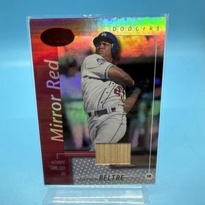 2002 Leaf Certified Mirror Red Materials 55/150 Adrian Beltre #116 HOF - Picture 1 of 24