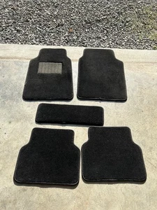 Pacific Coast 5 pc Posh Pile Highway Ultimate Luxury Black Car Floor Mats - Bild 1 von 8