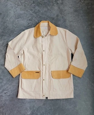 Chaqueta de Colección Años 70 Tareas Gama Abrigo Tela de Estaño Cuero Ranchero Chaqueta XL Foto 1 de 4