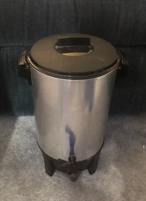 West Bend 58030 12 - 30 Cup Coffee Maker Urn Tested w/Box Lock-On Lid Party Perk - Image 1 of 4