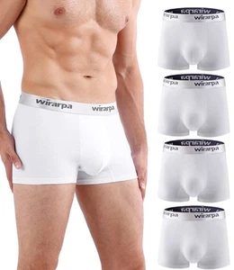 Mens Trunks Underwear Cotton Boxer Briefs Short Leg Comfortable Underpants 4 ... - Picture 1 of 6
