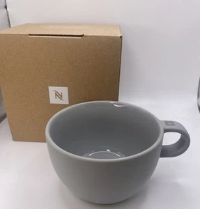 NESPRESSO BARISTA Taza Cappuccino Mediana Taza Porcelana Gris Claro Cerámica NUEVO - Imagen 1 de 7