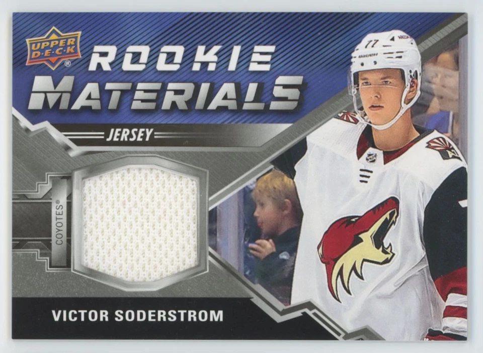 2020-21 Upper Deck Rookie Materials Victor Soderstrom Arizona Coyotes #RM-VS - Image 1 of 2