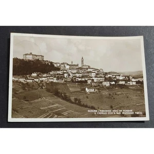 Cartolina Govone - Panorama da Ponente - Castello col Parco - Foto 1 di 2