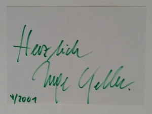 Inge Keller - - original Autogramm - ca. 10x15cm - Schriftstück - Bild 1 von 1
