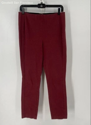 Rag & Bone Maroon Cotton Blend Flat Front Straight Leg Casual Womens Pants 10 - Image 1 of 4