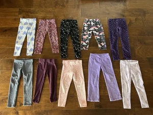 Kleine Mädchen Größe 5 T Leggings Paket/Konvolut 10 - Bild 1 von 12