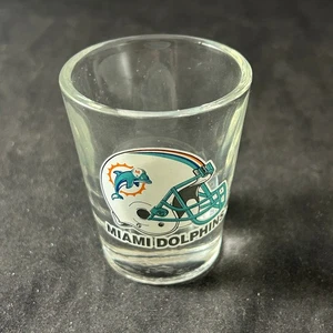 CASCO BIANCO LOGO MIAMI DELFINI NFL VETRO TRASPARENTE MARCA CACCIATORE SHOT GLASS BELLO - Foto 1 di 3