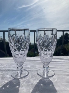 Pair Royal Doulton Webb Corbett Georgian 6 3/8" Beer / Larger Glasses vgc - Picture 1 of 7