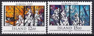 Islanda 1987 Yvert #618/19 Europa CEPT MNH VF - Foto 1 di 1