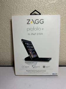 Zagg Profolio + Tablet Keyboard Case for iPad 2/3/4 - Picture 1 of 8