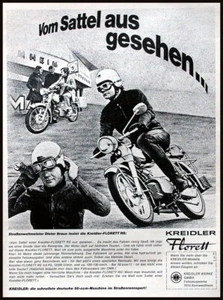Kreidler Florett RS, mit Dieter Braun, originale Werbung aus 1971 - Picture 1 of 1