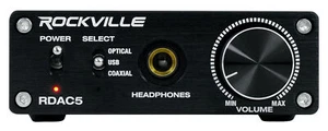 Rockville RDAC5B DAC Digital To Analog Converter USB/Optical/RCA/Headphone Amp - Picture 1 of 7