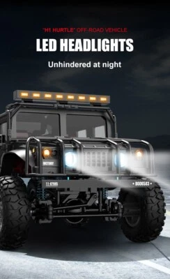 1:12 Rock Crawler Safari Jeep Truck Car  Remote Control Off Road Led Light New - Image 1 of 4