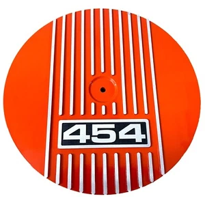 Big Block Chevy 454 - Kit de purificador de aire redondo de 14" - Estilo 2 - Naranja - Ansen EE. UU. - Imagen 1 de 8