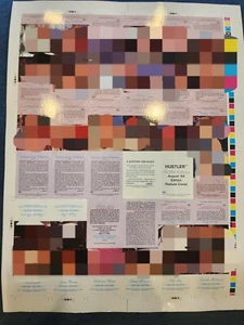 Hustler The Elite Collection August 94 Poster Uncut Card Sheet - Picture 1 of 6