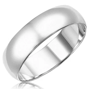 Sterling Silver 925 Classic Plain Wedding Band Promise Ring | 7MM FREE ENGRAVING - Picture 1 of 2