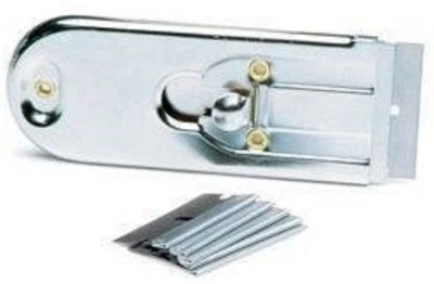 RETRACTABLE SAFETY RAZOR SCRAPER with 5 REFILL Blades Scrapers - Image 1 of 3