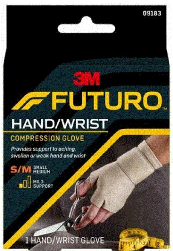 Guante de Compresión 3M Futuro Soporte Leve para Dolores, Manos y Muñecas Débiles S/M Foto 1 de 1