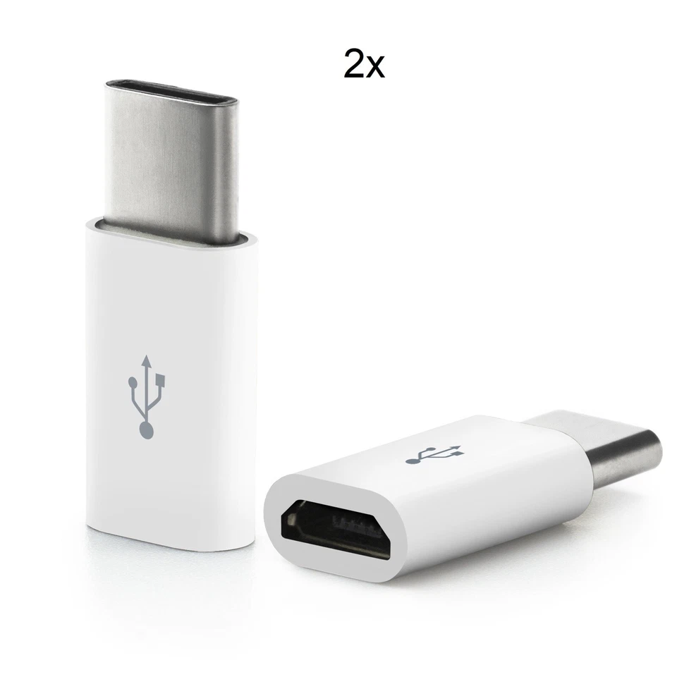 2x Adapter Universal USB Typ-C auf Micro-USB Adapter - Bild 1 von 1