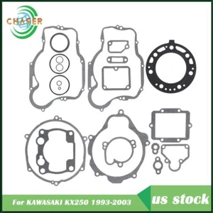 For KAWASAKI KX250 1993-1999 2000-2003 Top and Bottom End Gasket Kit USA - Picture 1 of 10