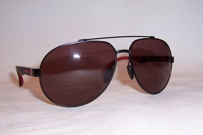 NUEVAS Gafas de sol Carrera 8025/S 003-W6 NEGRO/BORGOÑA POLARIZADAS AUTÉNTICAS Foto 1 de 4