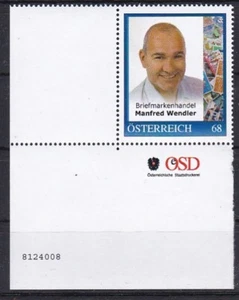 Personalisierte Marke Postfrisch MNH ** Eckrand mit Bogennummer 8124008 - Picture 1 of 1