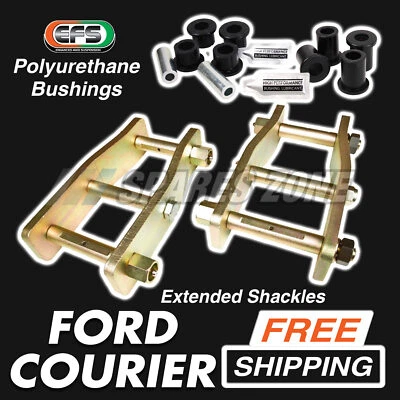 Extended Greasable shackles + EFS bushings kit for FORD COURIER 4WD 87-06 - image 1 of 2